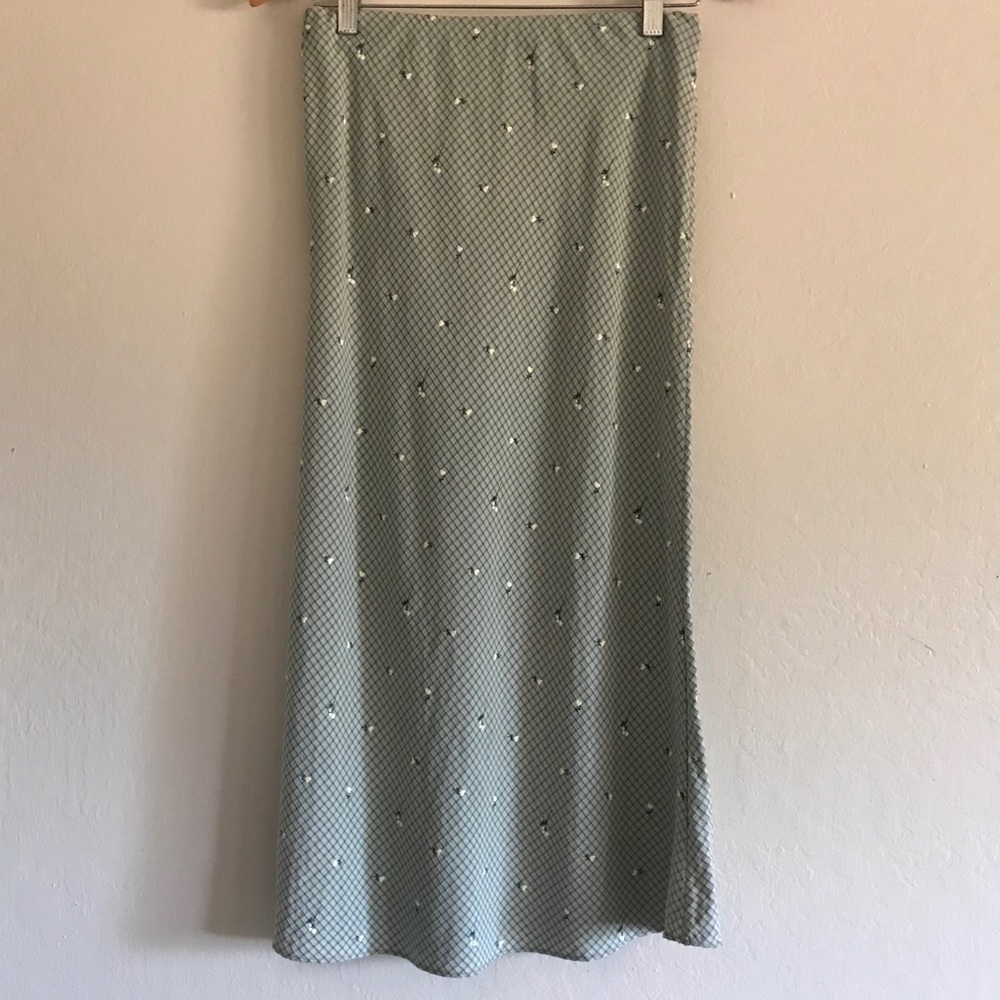 Floral midi skirt
